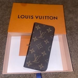 Louis Vuitton Folio Case IPhone X monogram brown